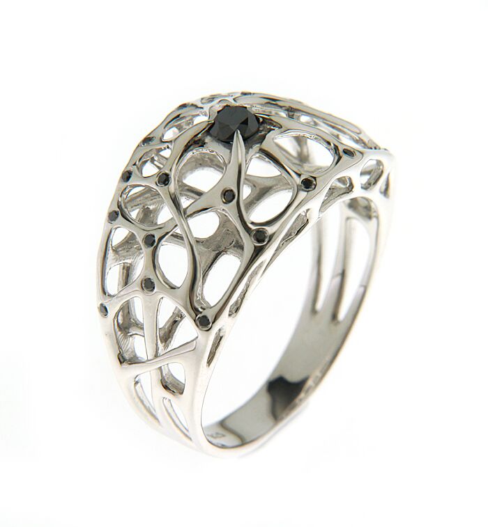 Web Silver Ring - John Brevard